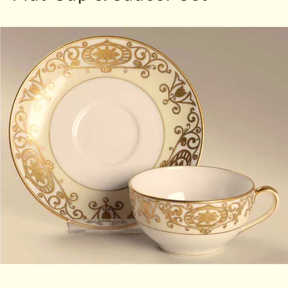 Noritake No. 175 Gold flowers Scroll motif